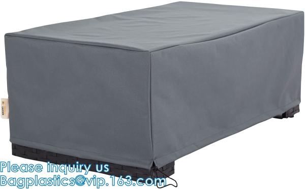 Cord Lock Closure Garden Furniture Cover Set, 600D Durable, Water Resistant