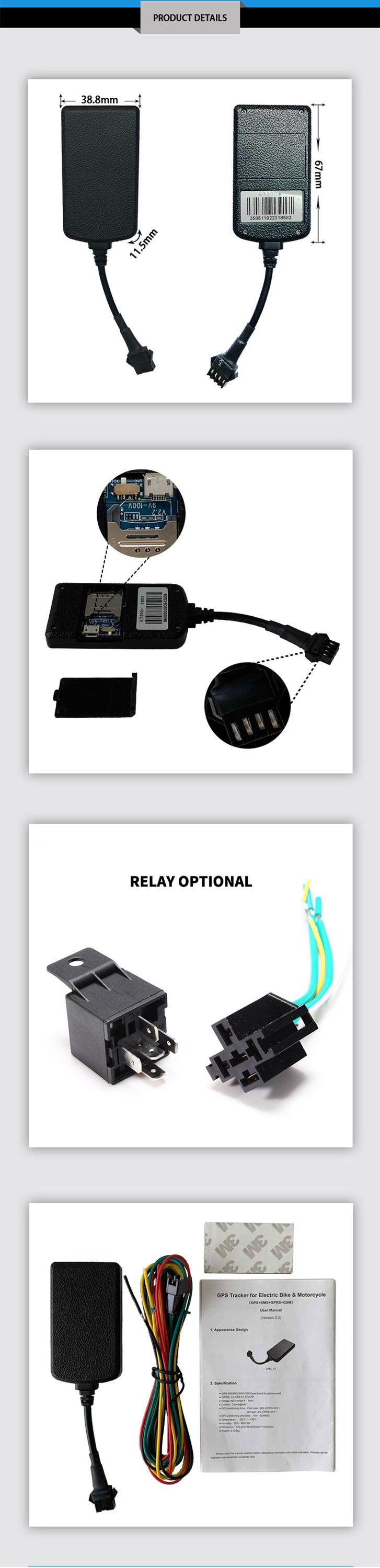 Hidden Motorcycle GT02 Mini GPS Tracker For School Car Vehicle Bike
