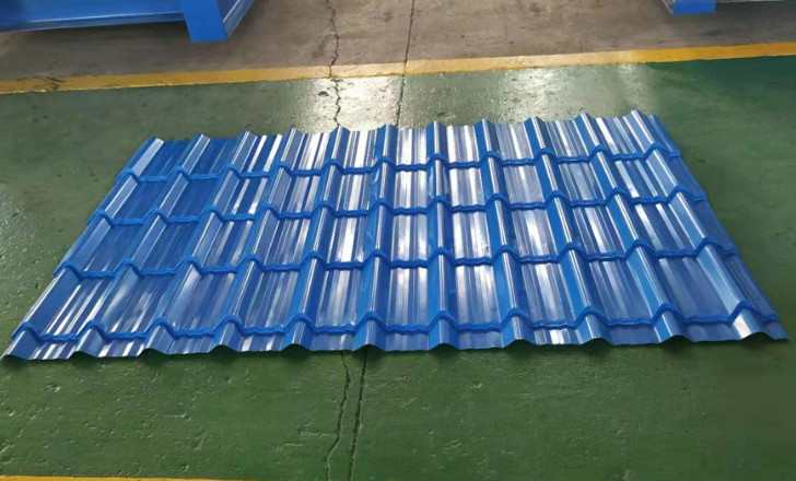 RAL5005 Single Blue AZ100 Pre-Painted Galvalume Steel Metal Roof Tile Wall Cladding PPGL Color Coated Aluzinc Steel