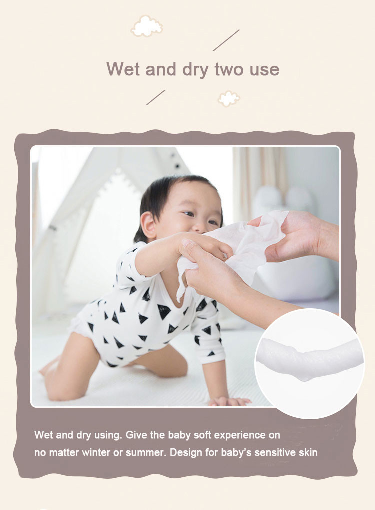 Antibacterial Baby Dry Wipes For Newborns , Baby Safe Antibacterial Wipes