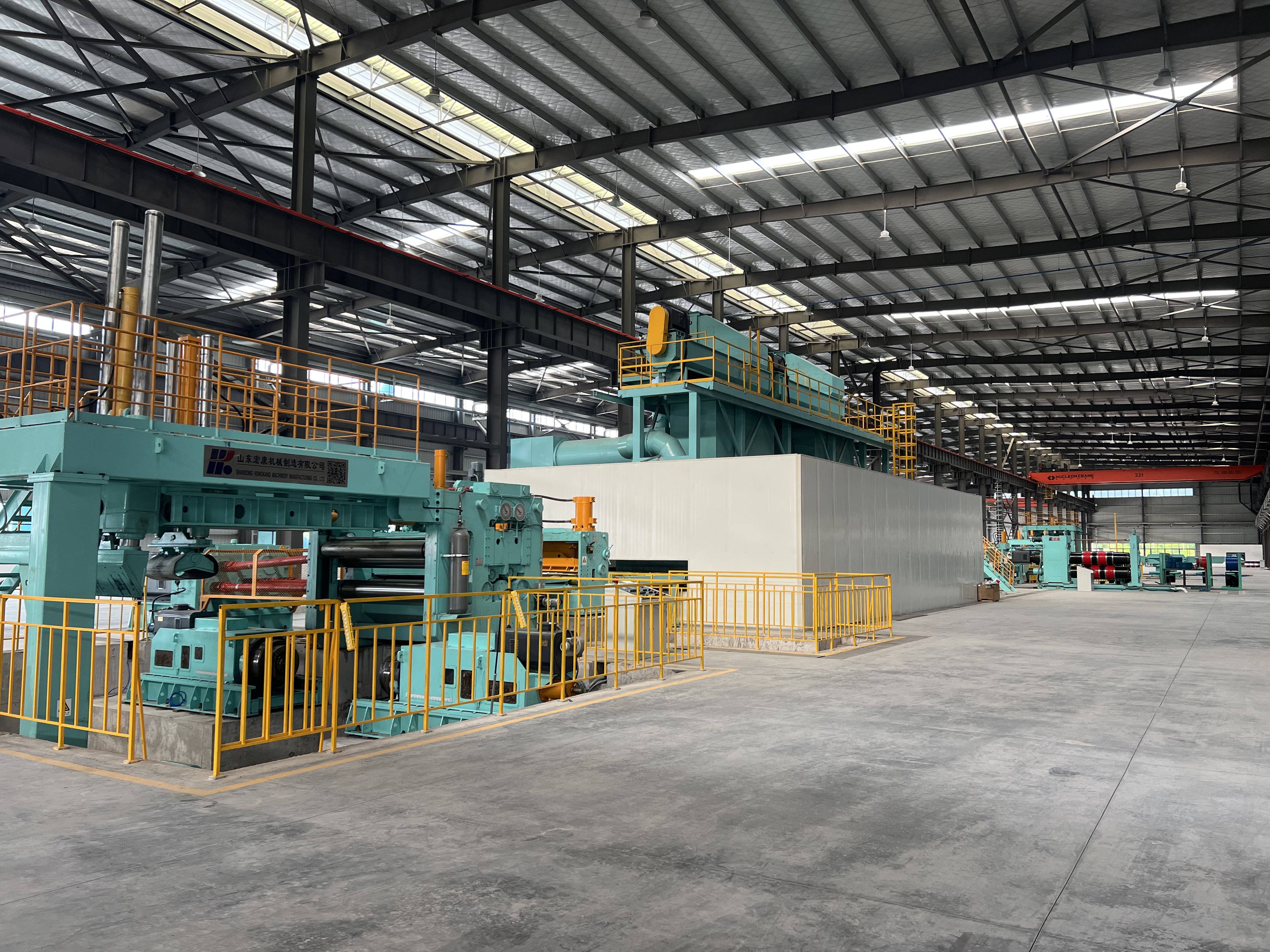 Home Appliance Manufacturing Production Line Uncoiling Leveling Shearing and Stacking