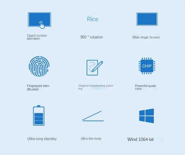 13.3Inch Foldable WIN 10 Pro Laptop Celeron N3450 12GB RAM ODM