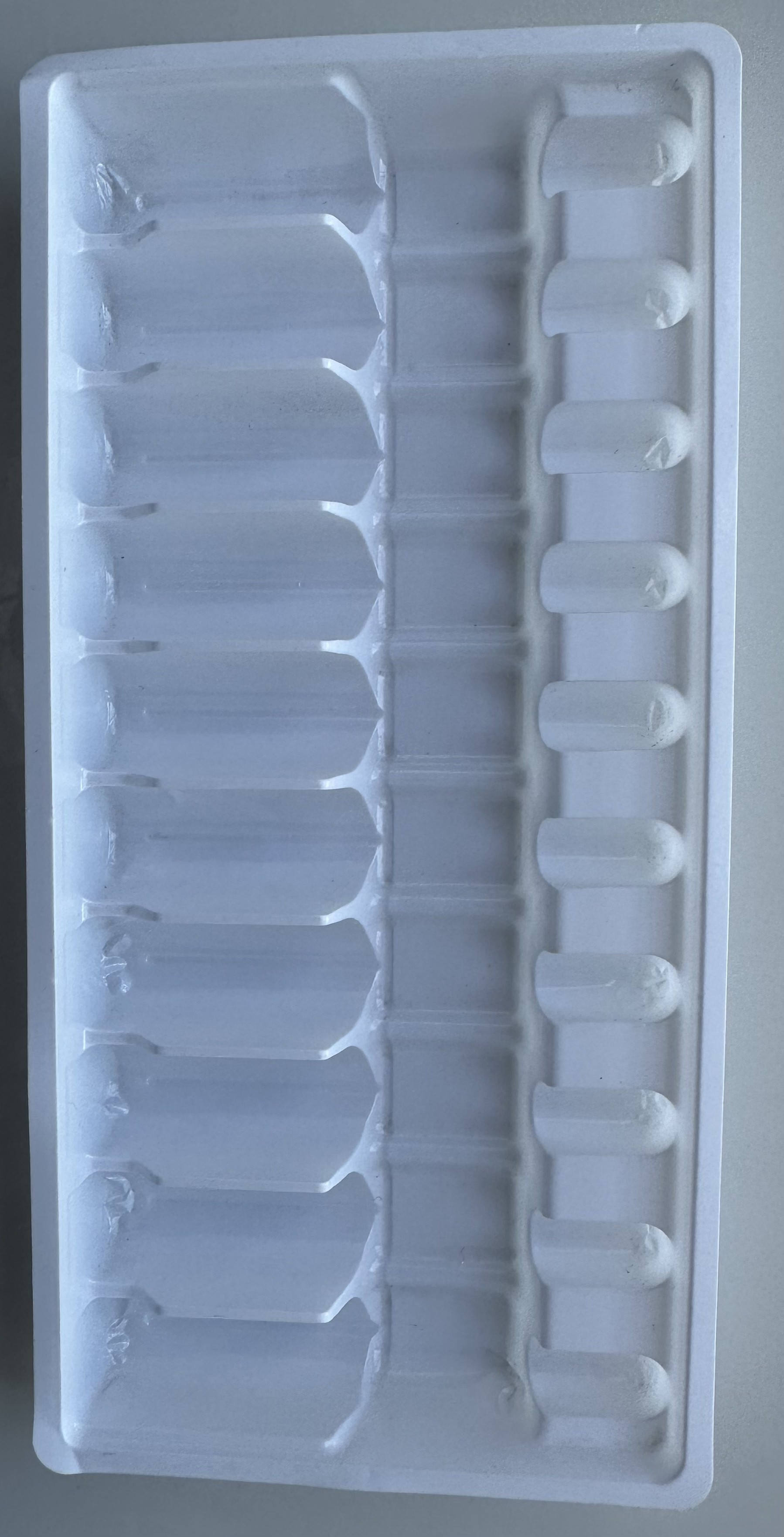 PET 1ml 2ml 5ml 10ml 10 Ampoule Tray Vacuum Forming Tray Customization