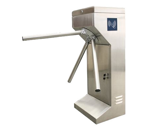 RS485 Vertical Tripod Turnstile Gate Working Environment Indoors Or Outdoors With Shed