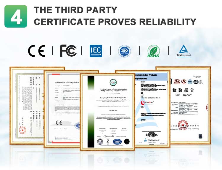 hybrid inverter 48v 24v certificate