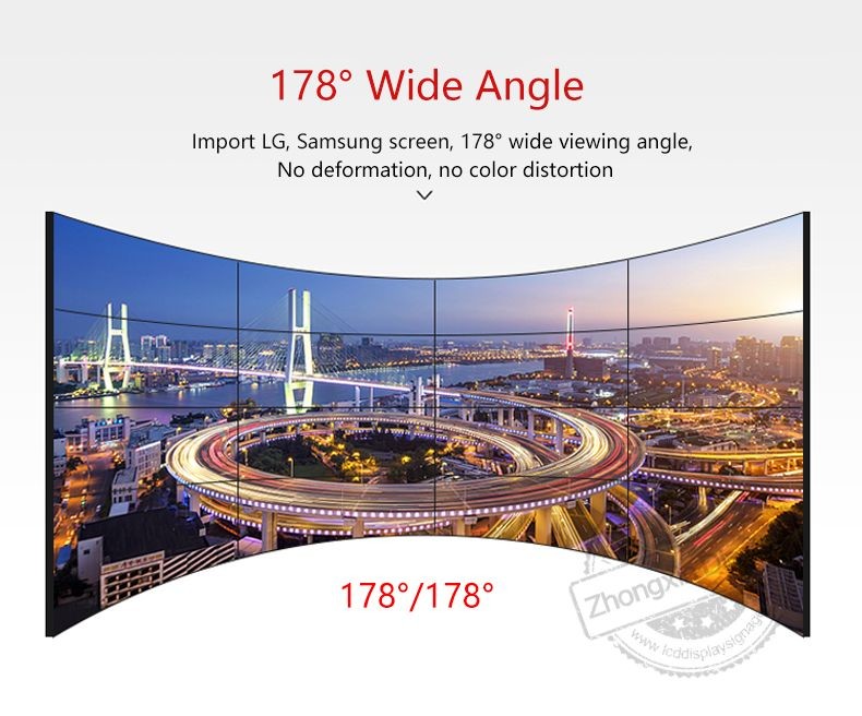 SDK Function 49Inch 3.5mm bezel 3x3 Led Backlight Full Hd Lcd Video Wall Display For Welcome