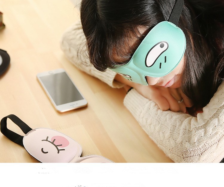 Soft 3D Memory Foam silk Sleep Eye Pillow 19*11cm Anti wrinkle