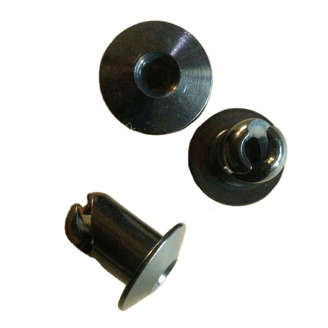 Universal Car Fitment Custom-made Aluminium Dzus Allen Head Button Quarter Turn Fasteners 7/16" .500 Black at Affordable