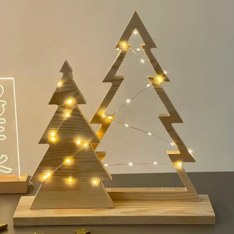 Exquisite wooden Christmas tree decoration High quality table decoration Christmas decoration