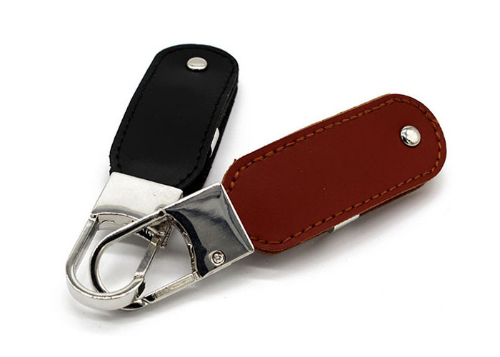 Show Life Brand 64G 3.0 blue color leather USB Sticks with printing logo for copying data on computer