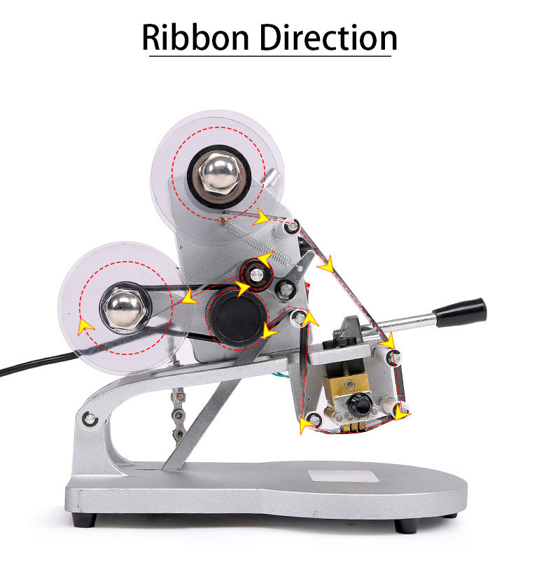 DUOQI DY8 Manual Hot Stamp Ribbon Number Expiry Date Coder Printer for Direct Supply