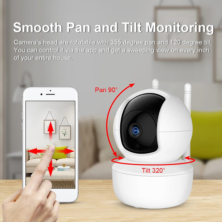 Two Way Audio Baby Monitor IP 2.4G Mini Cctv Wifi Camera H.264/MJPEG