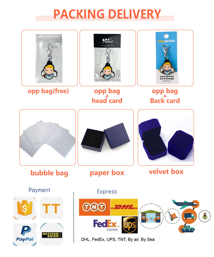 Soft Silicone Rubber Pvc Keychain Custom Cartoon with 2d 3d Logo