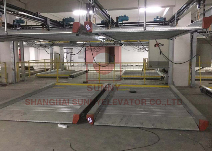 Electric Auto Parking Lift Low Scissor Lift 2 Ton Capacity 2.2kw Automatic Unlock