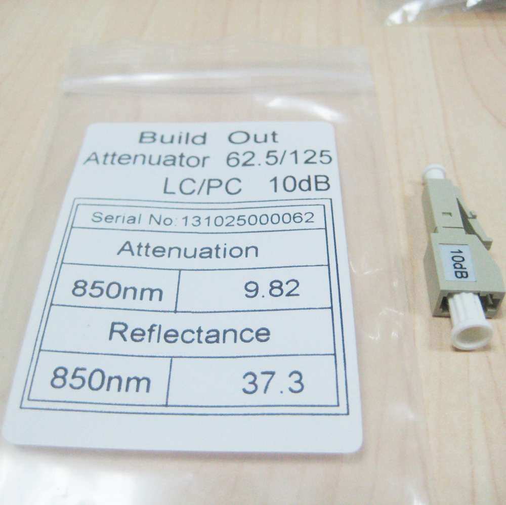 OEM Multimode MM 10dB Fiber Optic Attenuator LC PC 50/125