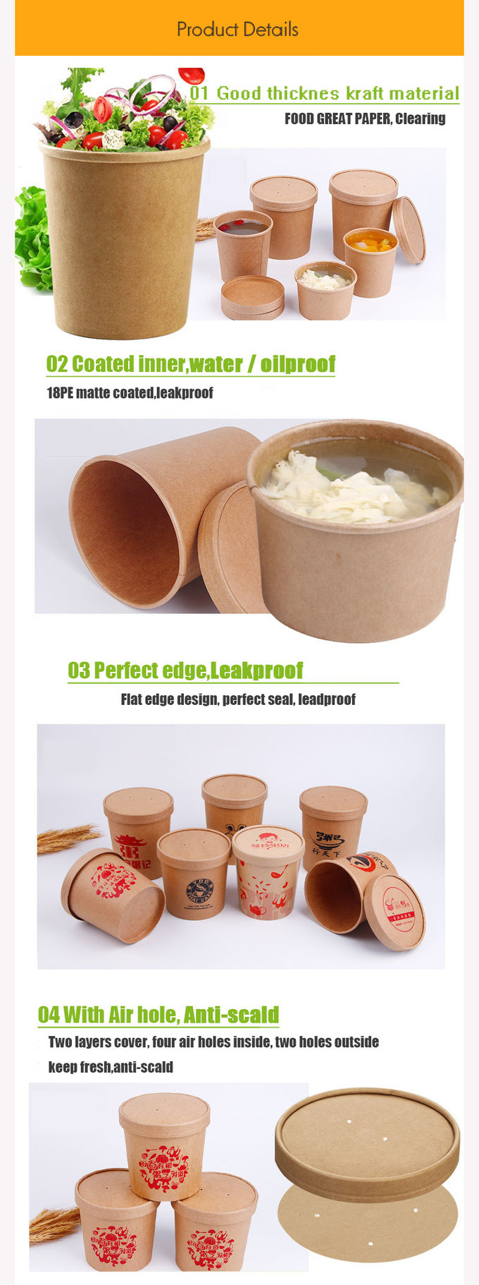 12oz Kraft Paper Cups For Hot Drinks 360ml Biodegradable Printed Logo Customized