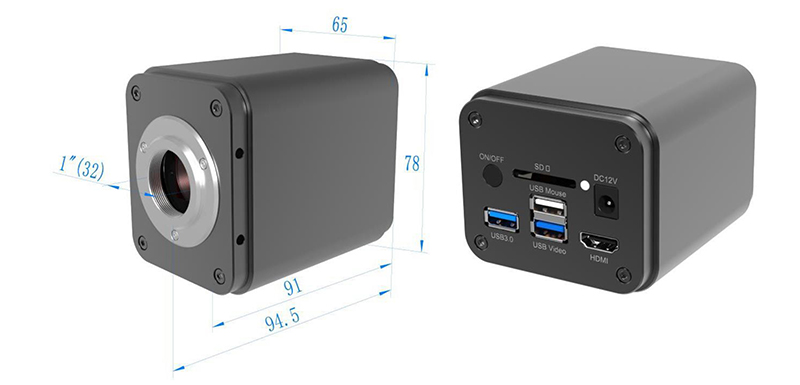 OPTO-EDU A59.2238 Auto Focus EDF 4K HDMI+WIFI+USB Camera Mouse Measure