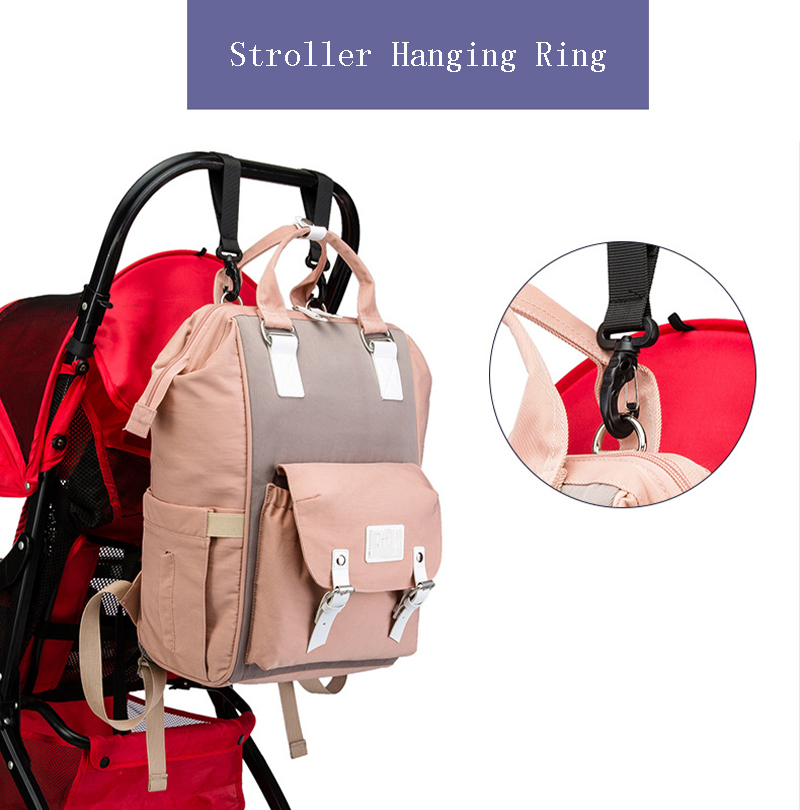 Fashion Mummy Maternity Nappy Bag Diaper Bag Large Capacity Travel Backpack Nursing Bag For Baby Care With Stroller Strap