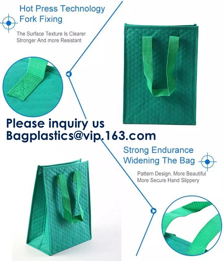 Heavy Duty Grocery Tote Bag, Royal Blue Large & Super Strong, Reusable Shopping Bags with Stand-up PL Bottom, bagease
