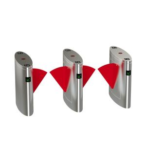 Buy cheap TCP IP Interface 600mm Land SS304 Flap Turnstile Gate product