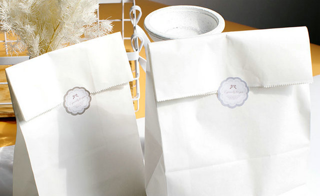 Non Harm Food Grade 40g 70g 120g White Craft Paper For Flour Packaging
