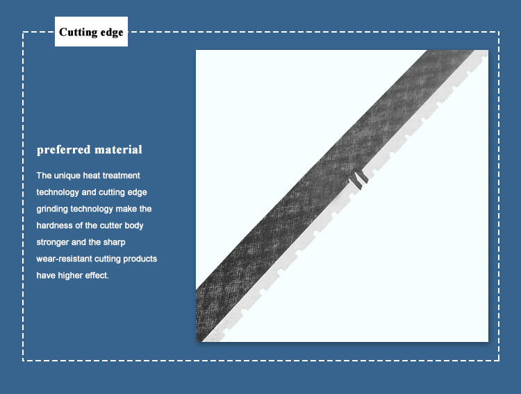 Cutting Bags Zig Zag Blade Long Life HSS M2 Material Customized Designs