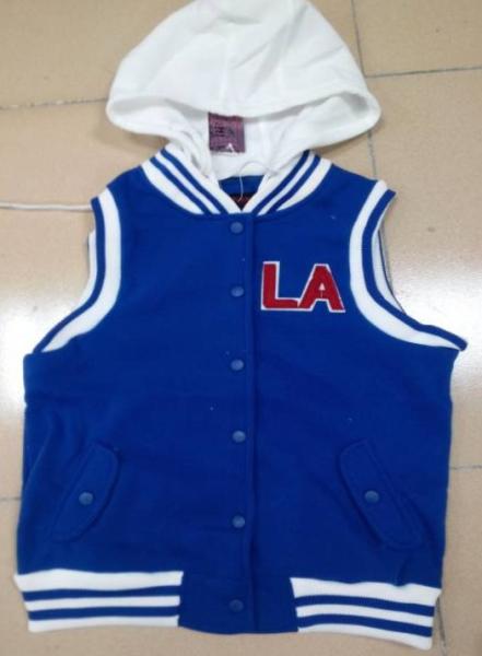 Quality Apparel ladies fleece vests stocklots(knitting wear) for sale