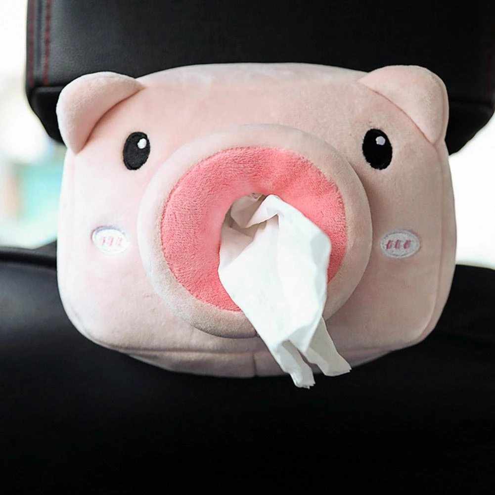Wholesale Car Tissue Holder Creative Paper Napkin Case Soft Animals Tissue Box Napkin Holder Car Paper Boxes For Car Seat