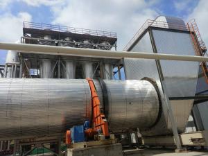 China Efficient Integrated Wood Chips Single / Triple Pass Rotary Drum Dryer on sale