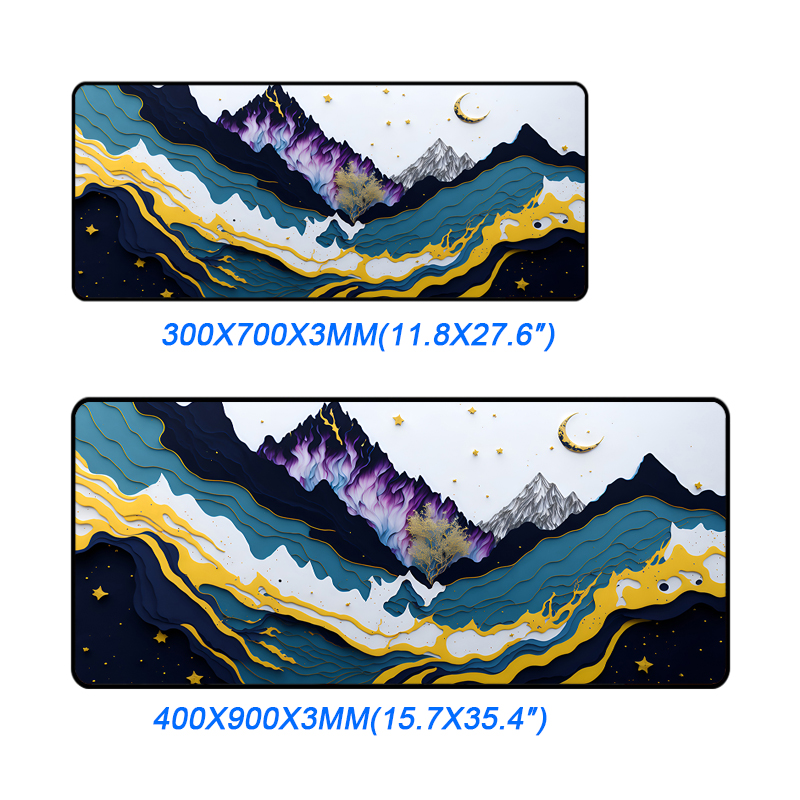 Home Office Gifts 900X400Mm Abstract Speed Keyboard Mouse Pad for Computer Games