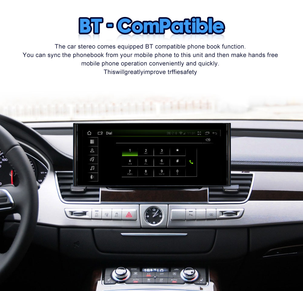 1920*720 Android Auto Car Stereo 12.3 Inch For Audi A8 D4 2011-2017