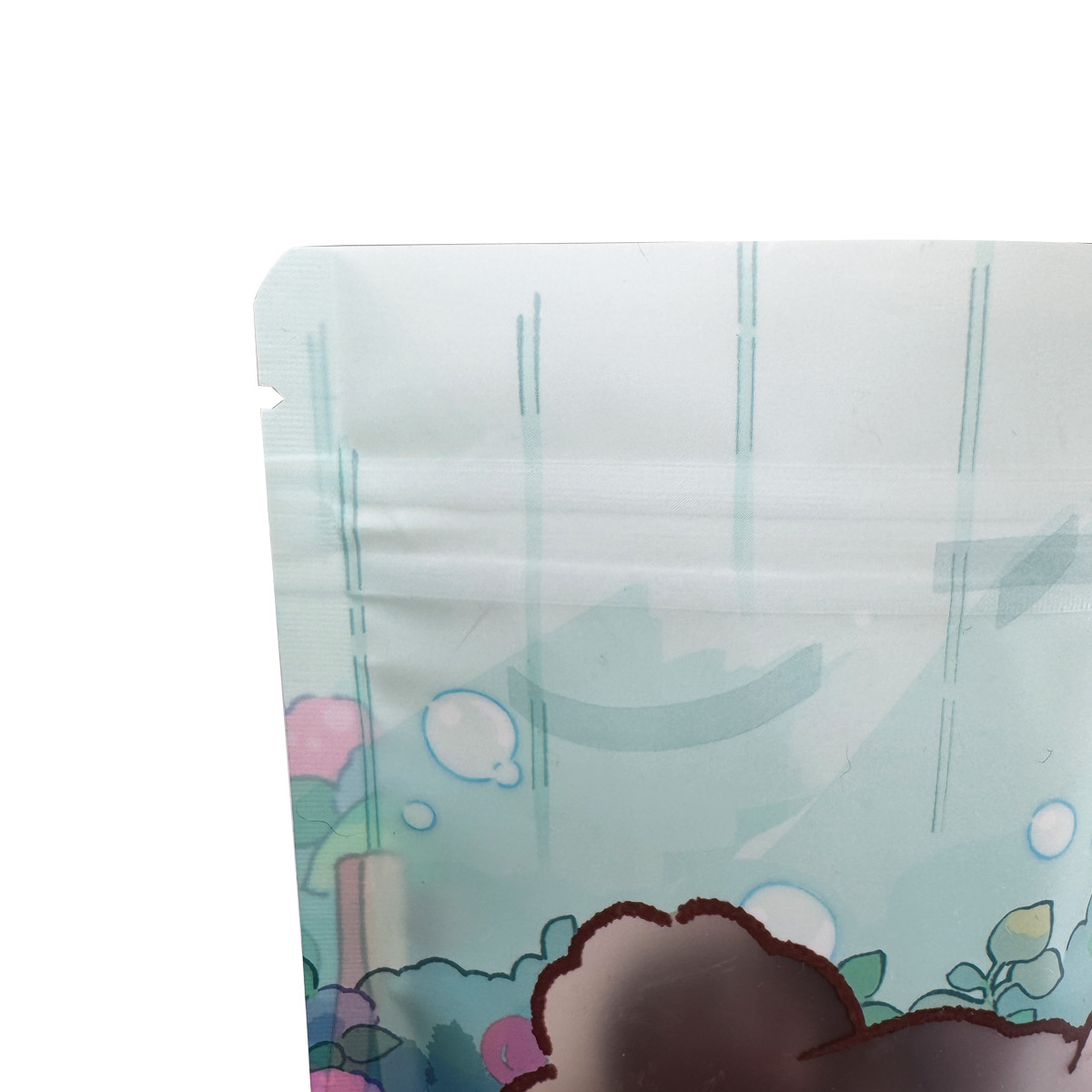 Pre made Custom Plastic Stand Up Barrier Pouches with Clear Window and Zipper for Nuts Candies Cakes Food