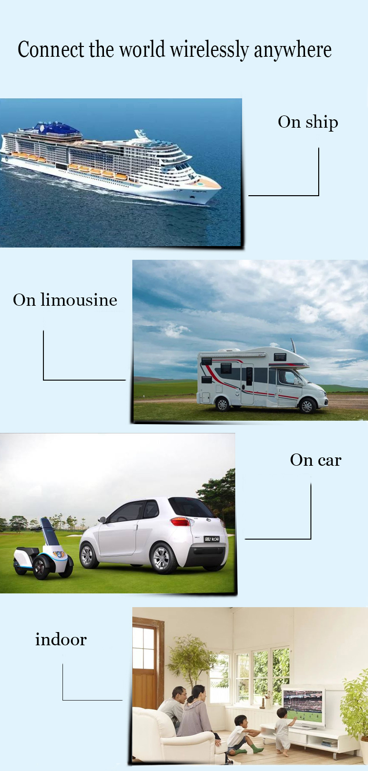 Portable TV Antenna for ATSC Television DVB T DVB66 Connector IEC/F/USB/S.M.A male