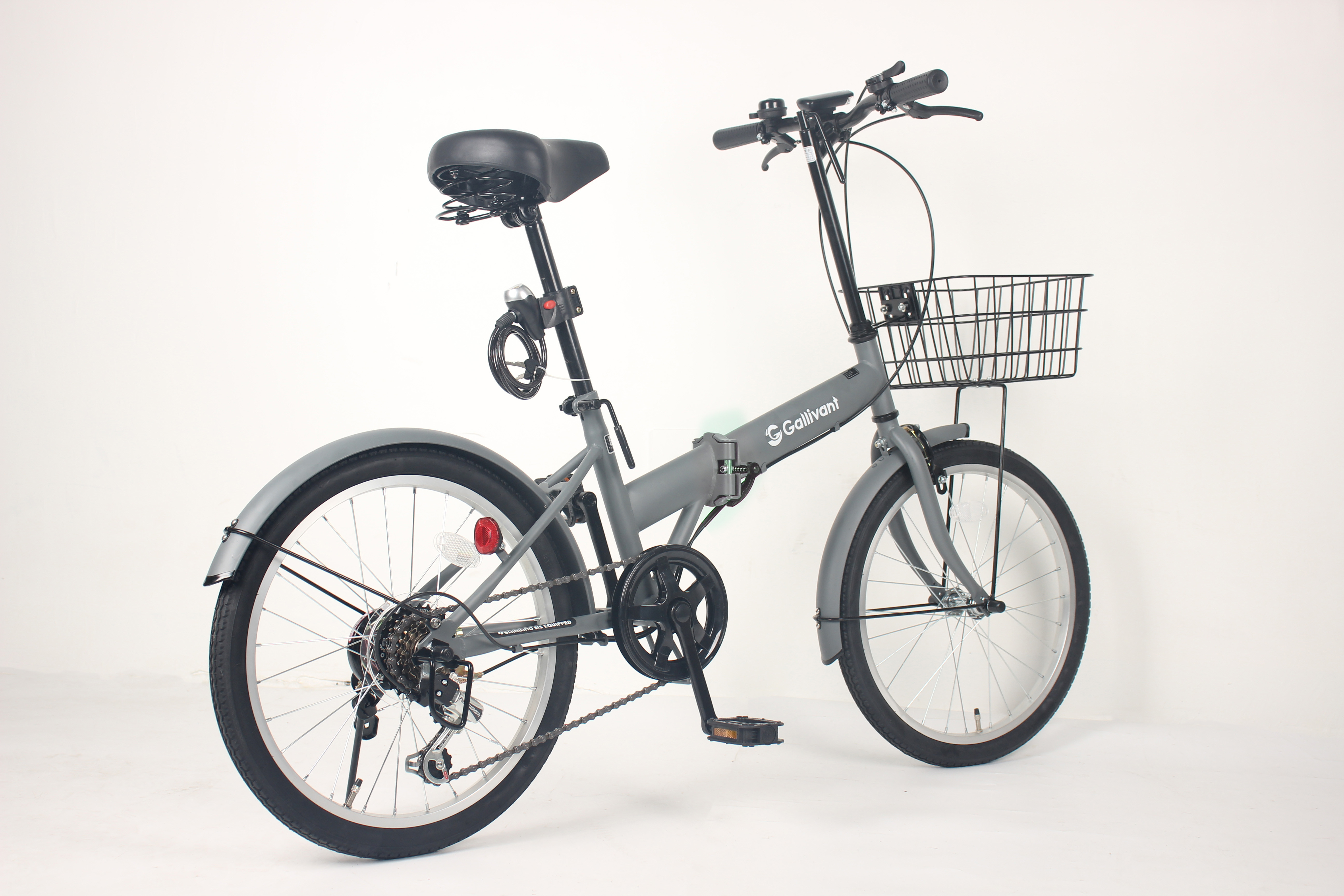 Intermediate Shock Absorption Collapsible Road Bike 20 Inch With 21 Gears