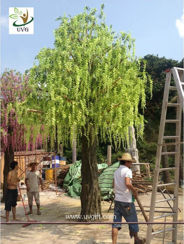 UVG trees are artificial with wisteria blossoms for party and beach wedding decoration WIS013