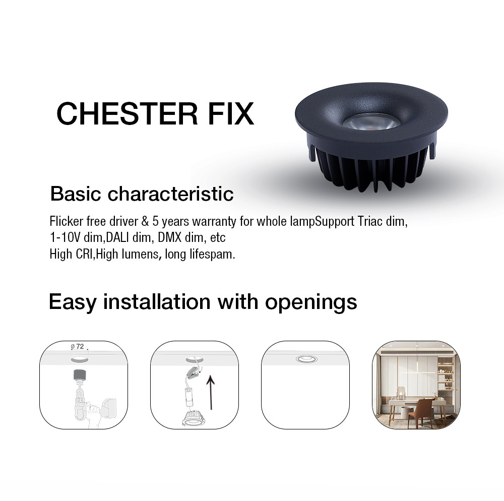 Dimmable IP54 Waterproof Bathroom LED Downlights 9W 3000K Practical