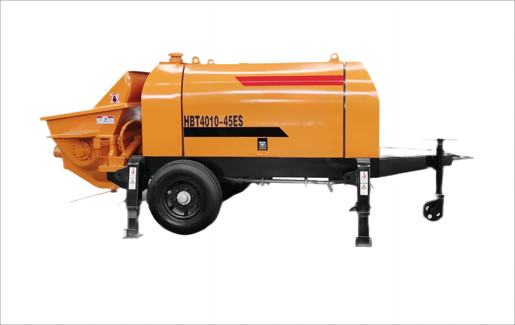 Small Mini Cement Mortar Truck Concrete Pump Hbt 40 Mini Truck Machines Chinese
