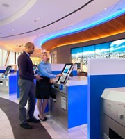 Compact Self Service ID Photo Reader Kiosk Passport Reader with ID Card Equipment Style