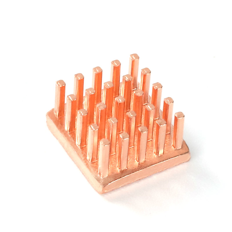 PC CPU Pure Copper Heat Sink Multipurpose Sand Blasting Surface