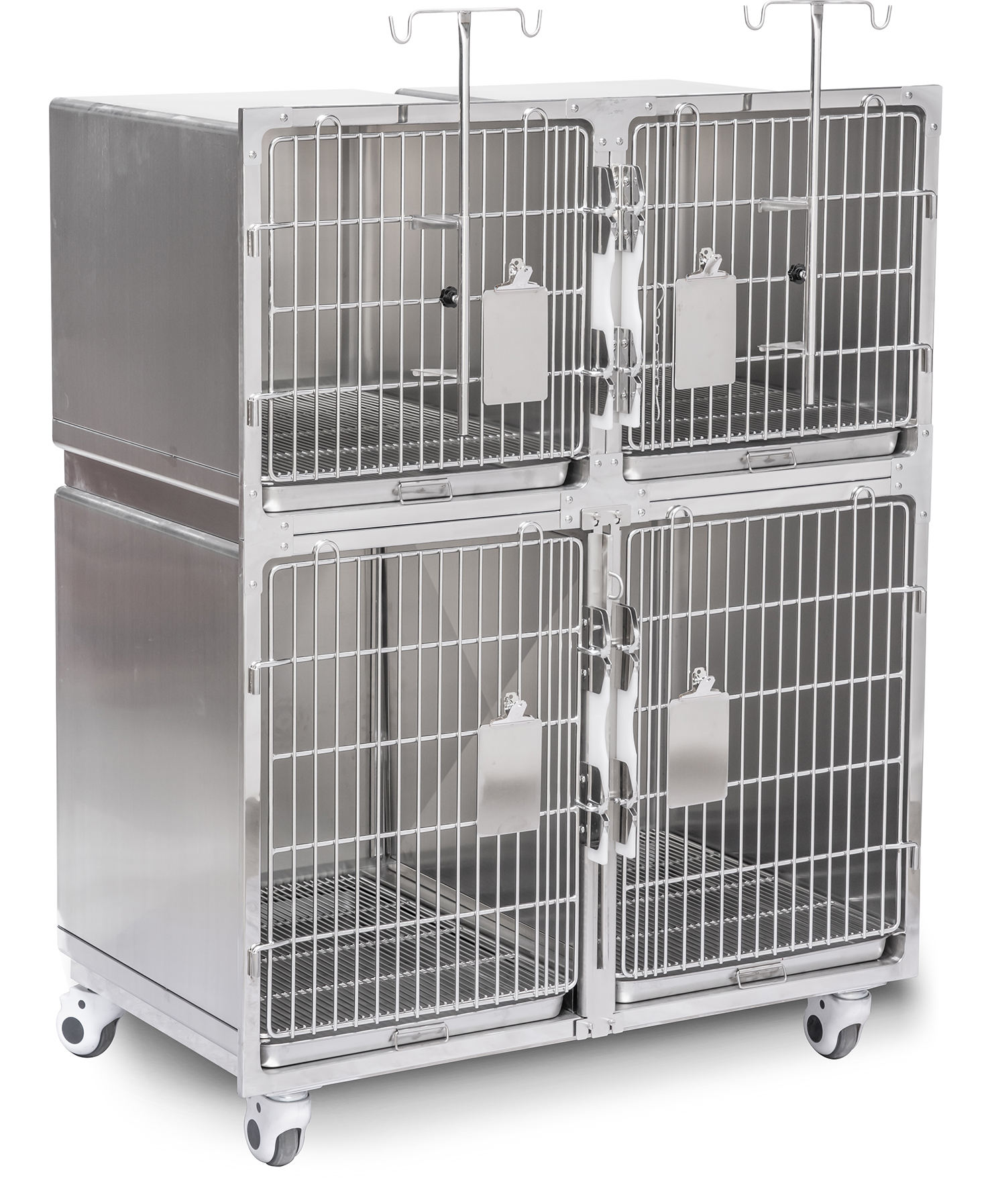 stainless steel cage veterinary cages stainless steel dog Five sets dog cat stainless steel pet cage