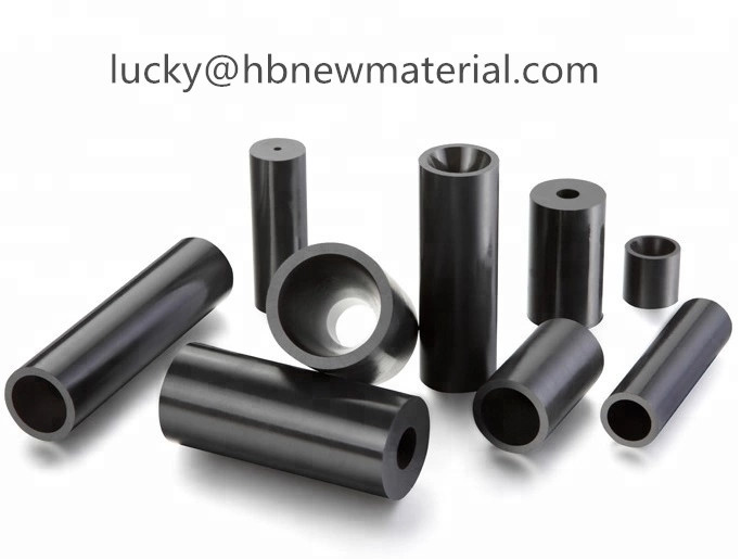 B4c Insert Boron Carbide Sandblasting Nozzles For Blasting Machine In Black Color