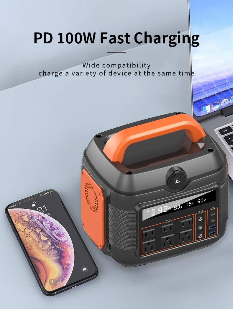 Portable Car Battery Pack Booster With LED Display And 600W 220V Output Jump Starter