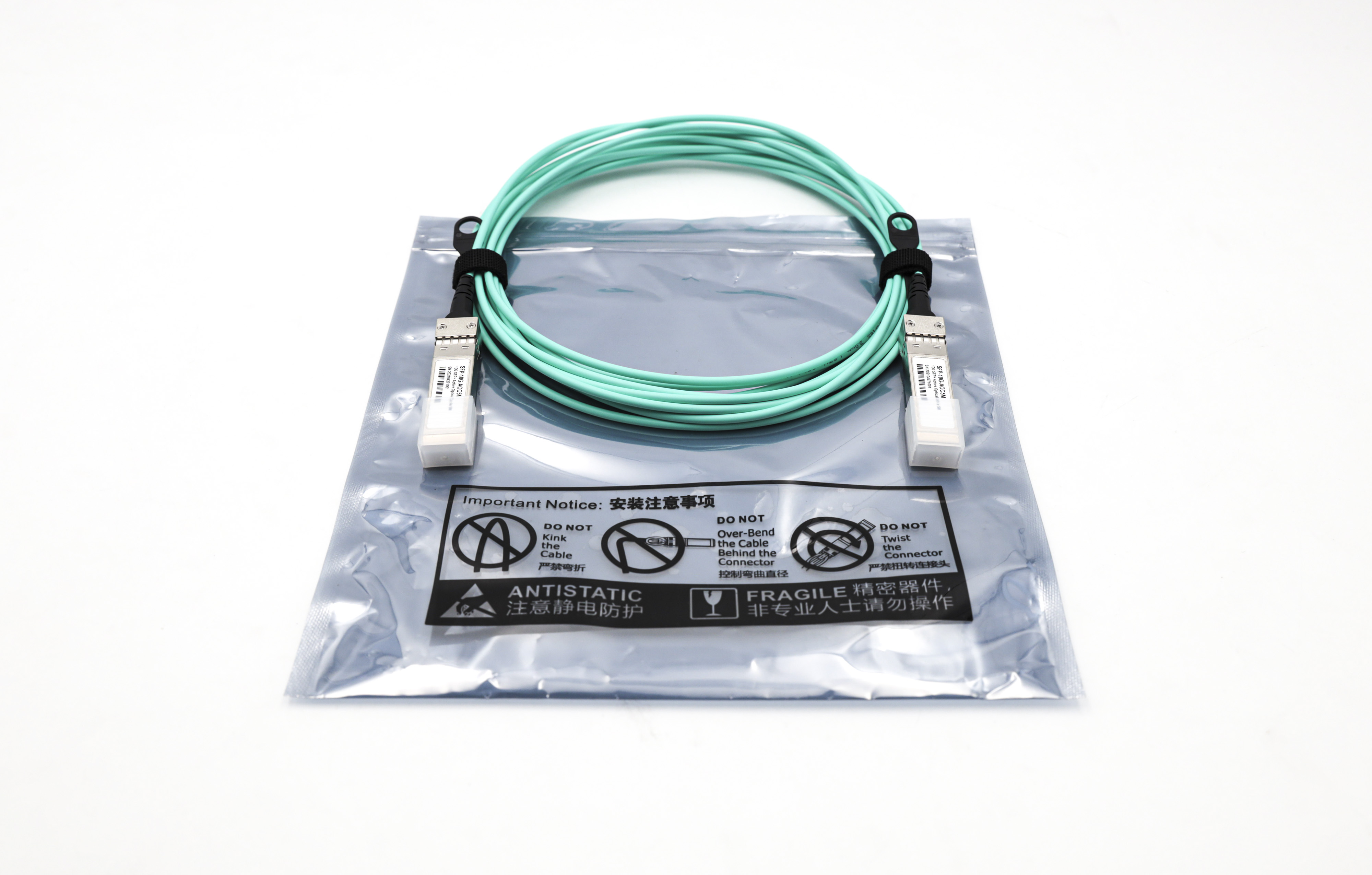 3.0 to 3.6V Optical Fiber SFP SFP AOC Patch Cord for Outdoor Communication 100m RJ11