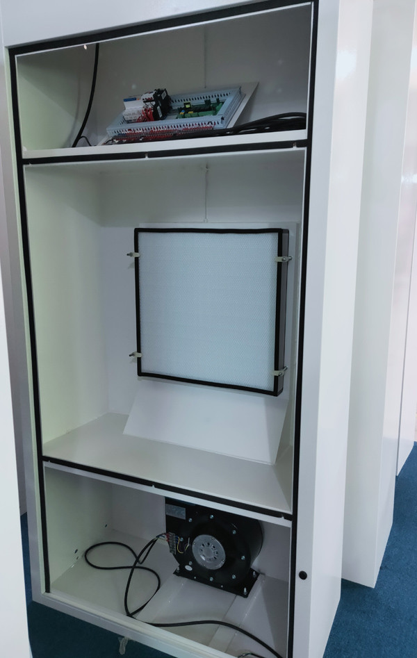 AS-2040D-2.2-AD Cleanroom Air Shower with Double-leaf Sliding Doors