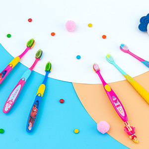 Colored Cartoon Children Oral Hygiene Tool Soft Bristles Toothbrush PBT