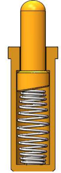 Stainless Steel / Brass Spring Loaded Header Pins DIP Spring Loaded PCB Test Pins With Gold Plating