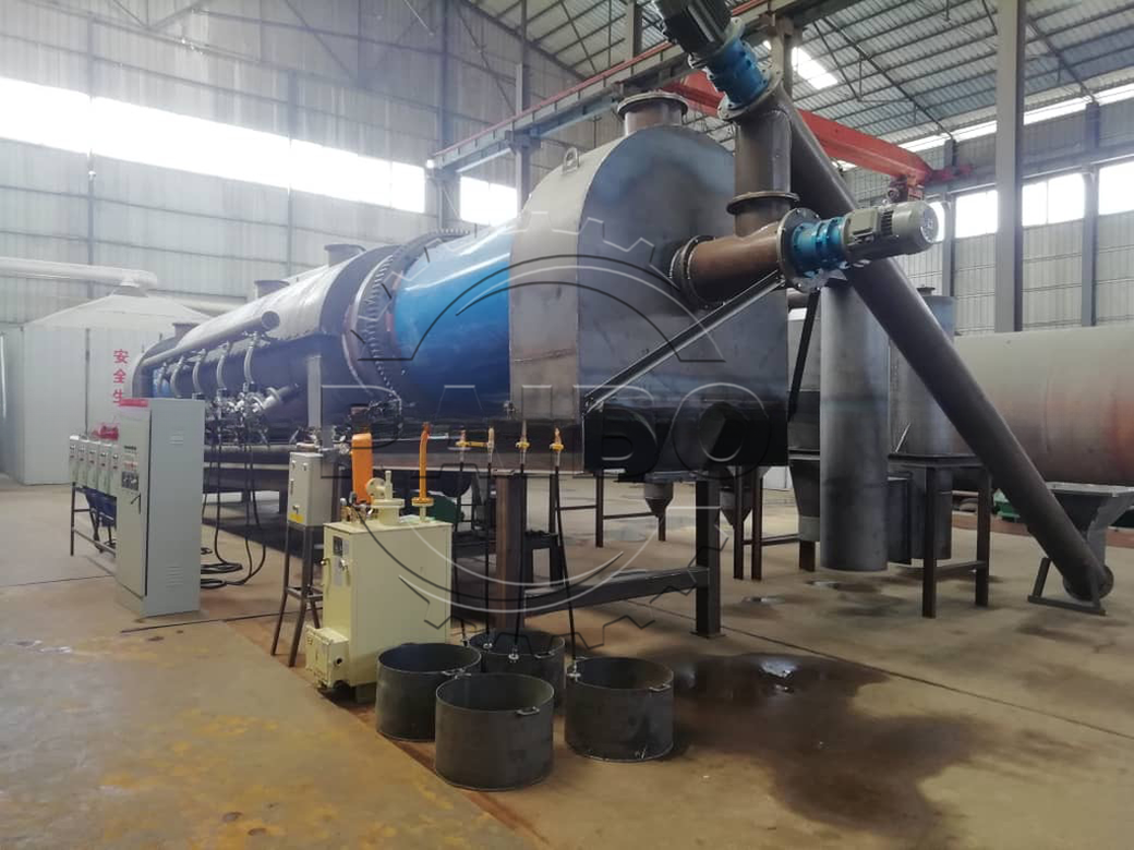 Continuous Rotary Charcoal Carbonization Furnace Equipment with Stainless Steel Design