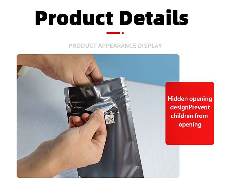 Child Resistant Mylar Bags Custom Smell Proof Child Resistant Plastic Zipper Lock Child Proof Bag