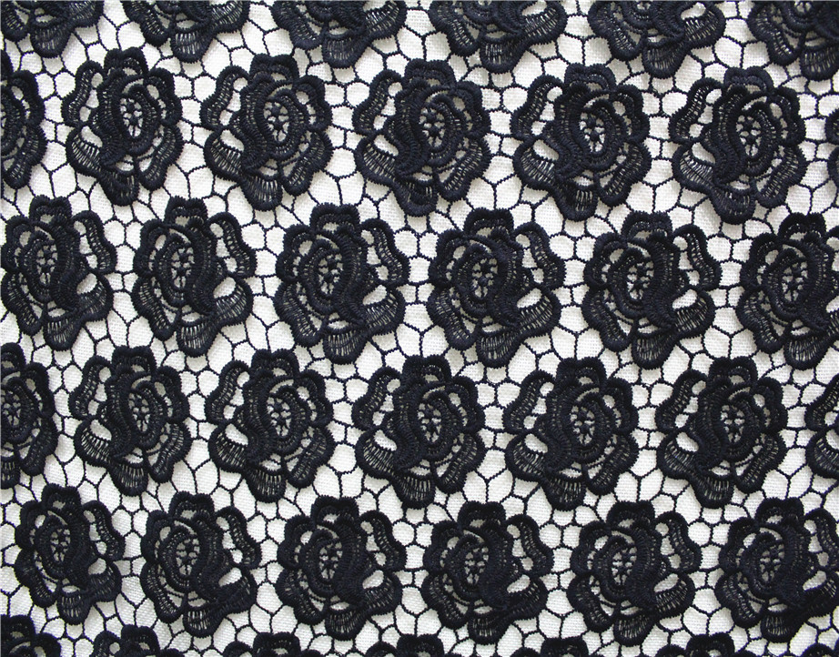 Garment Accessories Chemical Lace Fabric Water Soluble lace fabric in Different Color