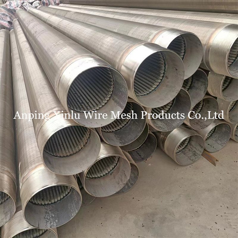 Durable Wire Wrapped Screen Pipe with BSP End Connection and Slot Size 0.05mm-10.0mm